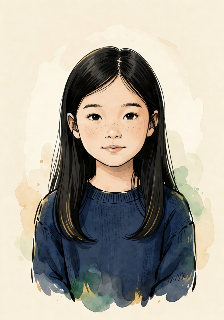 Reference photo of a child named Maya
